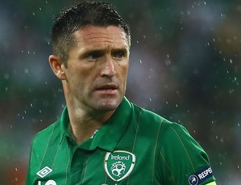 Robbie Keane of the Republic of Ireland