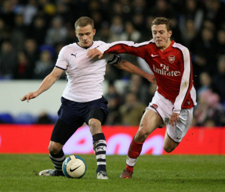 Dean Parret in Spurs FA Youth Cup match against Arsenal