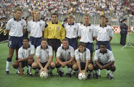 England at the 1990 World Cup in Italy