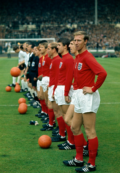 England line-up for the 1966 World Cup Final