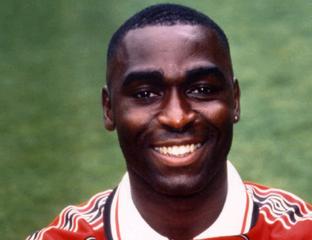 Andy Cole after his move from Newcastle United to Manchester United