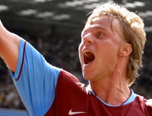 Aston Villa's Martin Laursen - ever-prsent in the Premier League during 2007-08