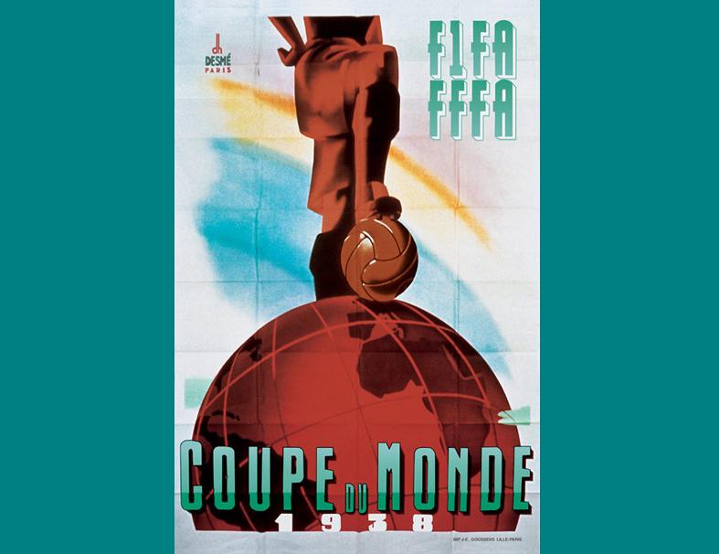 FIFA World Cup 1938 France poster