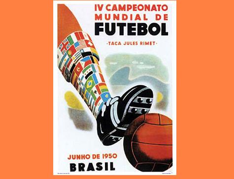 FIFA World Cup 1950 Brazil poster