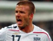 David Beckham - 102 caps and 17 goals for England... so far